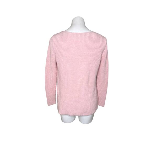 GAP V-Neck Knit Sweater Rose Quartz Size Small - Picture 2 of 15